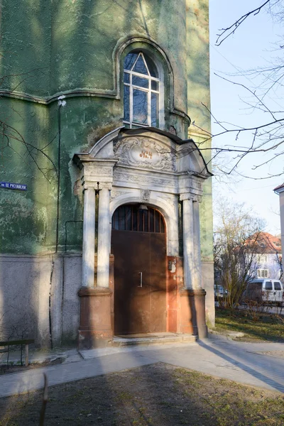 Oude ingang van Duits huis — Stockfoto