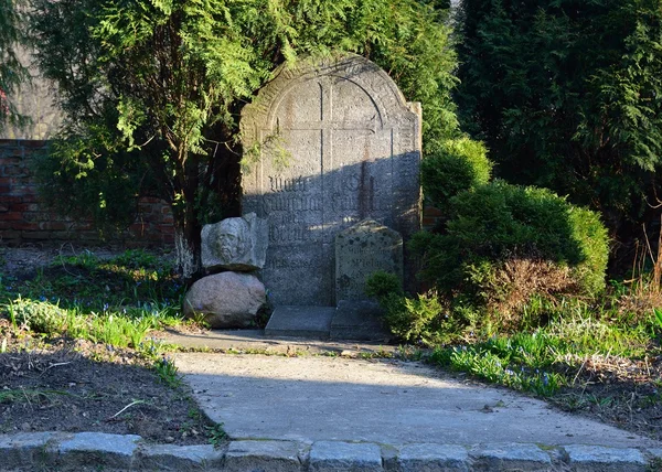 Staré německé náhrobní kameny — Stock fotografie