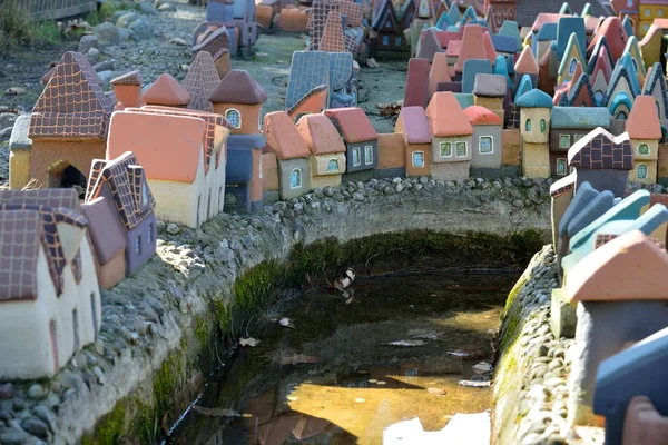 Город в миниатюре в Светлогорске — стоковое фото