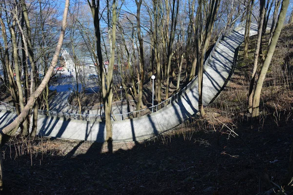 Svetlahorsk denizde yol — Stok fotoğraf