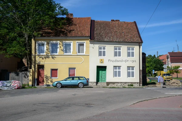 Arkitekturen i staden pravdinsk — Stockfoto