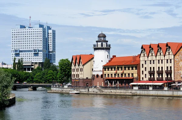 Etnograficzne i centrum handlowe. Kaliningrad — Zdjęcie stockowe