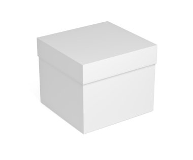 Kapalı beyaz karton kutu