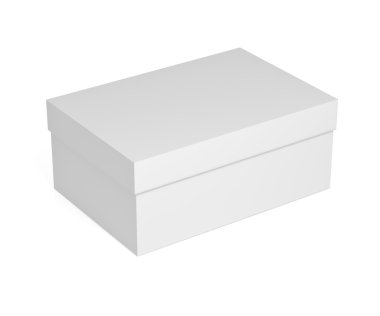 Kapalı beyaz karton kutu