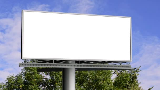 Boş ekran ile billboard — Stok video