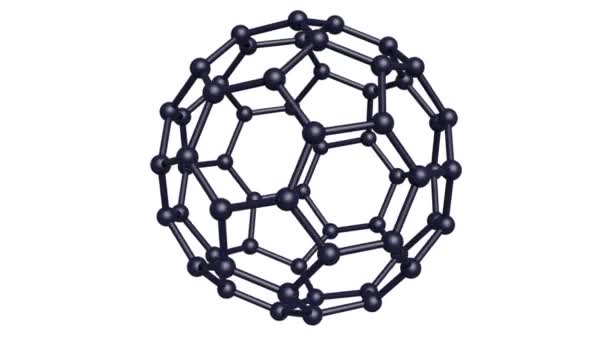 Estructura de nanotubo girando — Vídeo de stock