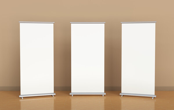 Blank roll-up banners