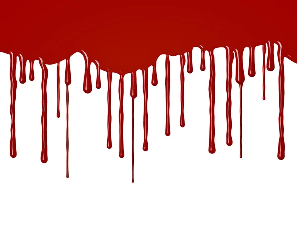 Gocce di sangue che scorrono giù — Foto Stock