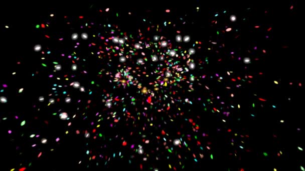 Animation de salut multicolore 