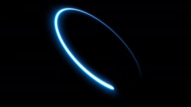 Işık saçan neon şekilli animasyon