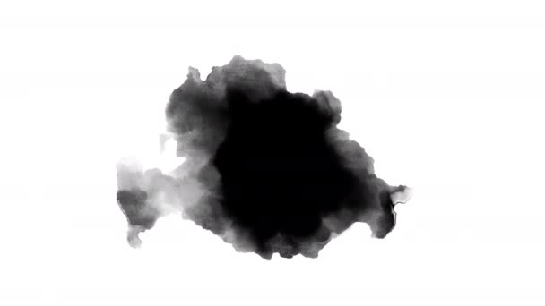 Dripping Ink White Background — Stock Video