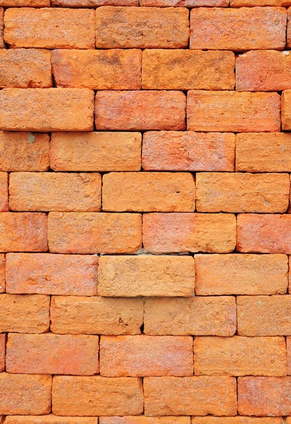 Parede de tijolo laranja — Fotografia de Stock