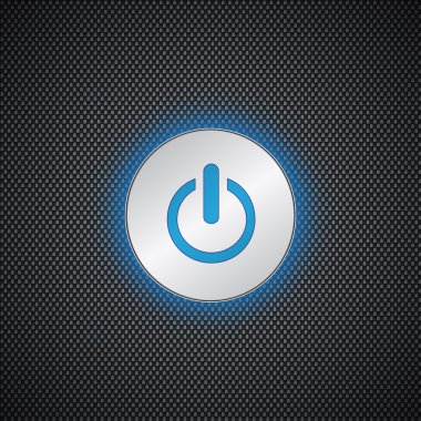 mavi güç düğmesi