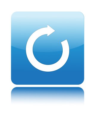 Çember ok mavi parlak düğme Tarih