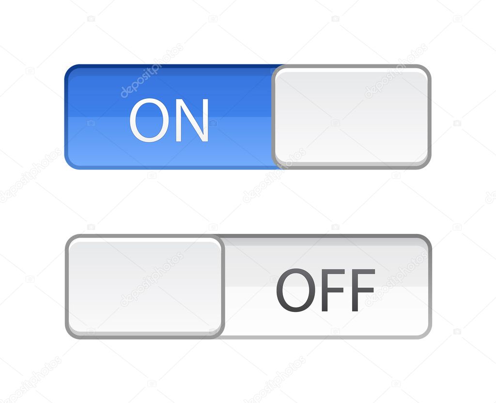 On Off switch slide button