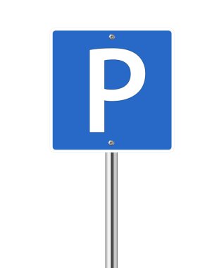 Parking place sign clipart