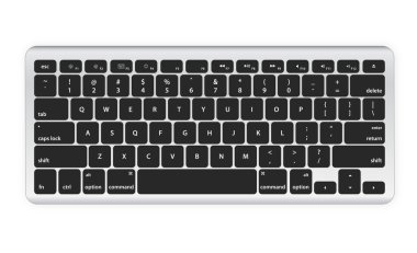 Black computer keyboard clipart