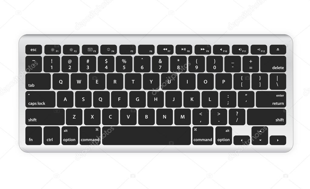 Black computer keyboard Stock Vector Image by ©pockygallery #13129809
