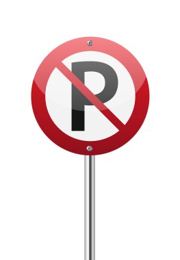 No parking sign clipart