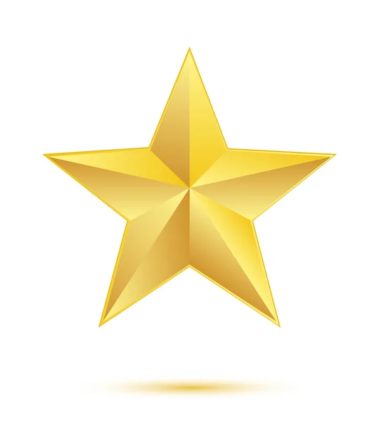 Zlatá hvězda — Stockový vektor