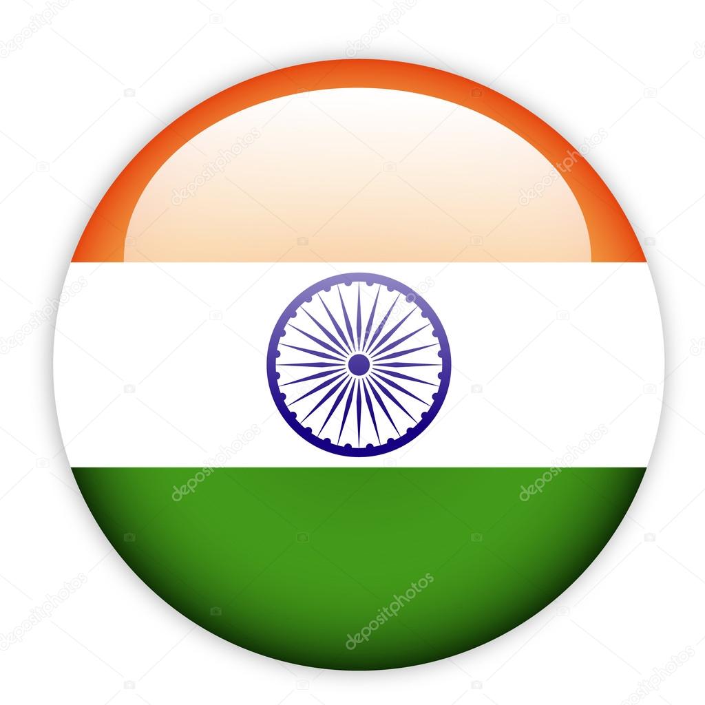 India flag button