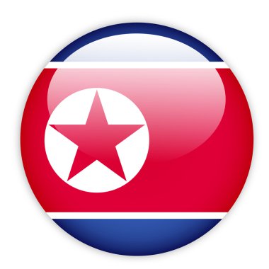 Kuzey Kore bayrağı düğmesi