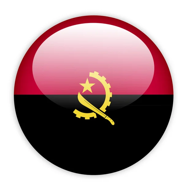 Botón bandera Angola — Archivo Imágenes Vectoriales