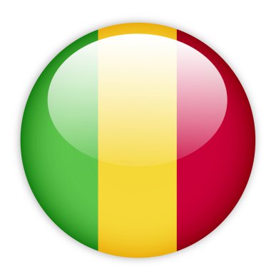 Mali flag button
