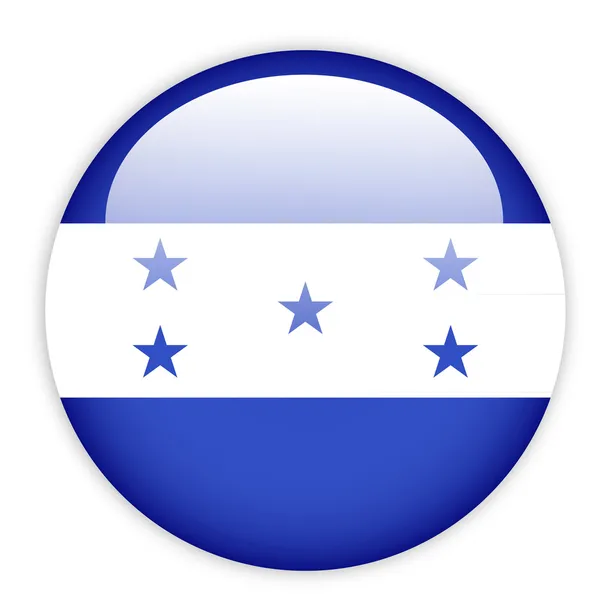 Honduras flag button — Stock Vector