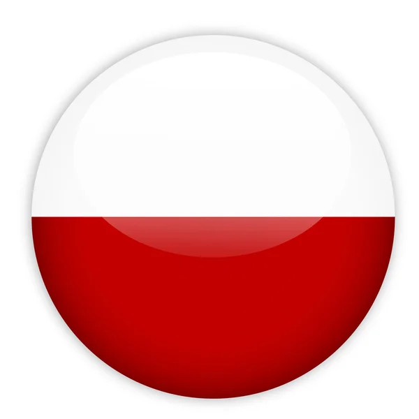 Polen-Flagge — Stockvektor