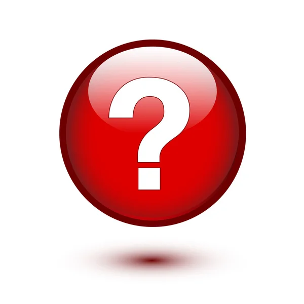 Kırmızı üzerine beyaz soru işareti
