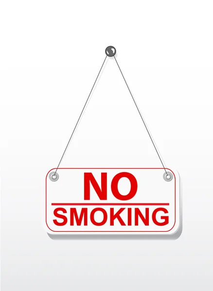 No smoking on signboard — Stock Vector