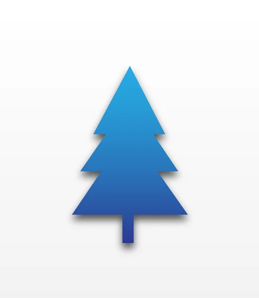 蓝色的圣诞树 — 图库矢量图片