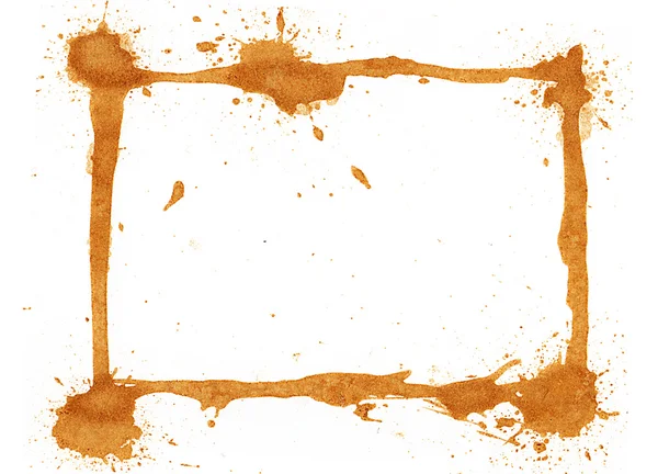 Coffee stained frame — Stock Photo, Image