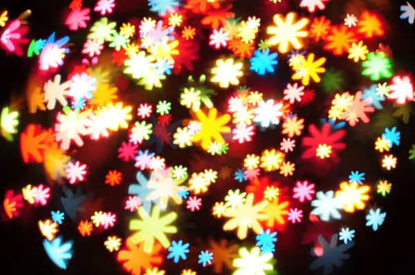 Flower shape christmas light — Stock Photo, Image