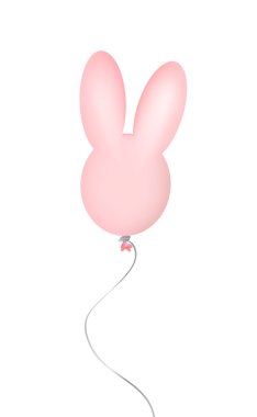 pembe tavşan şekli balon