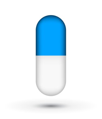 mavi ve beyaz capsual haplar