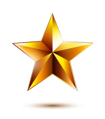 Golden star clipart