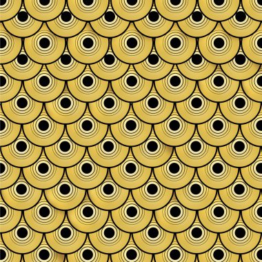 Model altın ejderha ölçekler