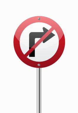 doğru trafik işaretleri dönüş yapmak