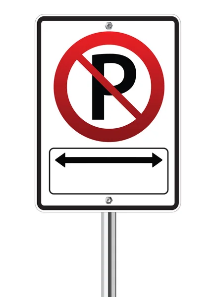 禁止停车交通标志 — 图库矢量图片