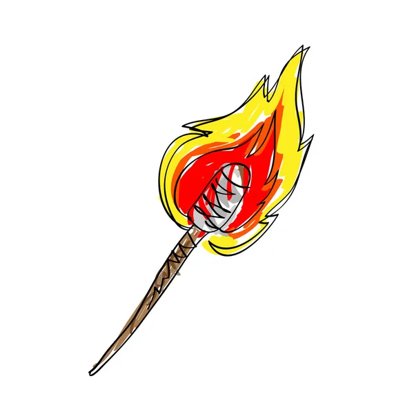 Древесный факел — стоковый вектор