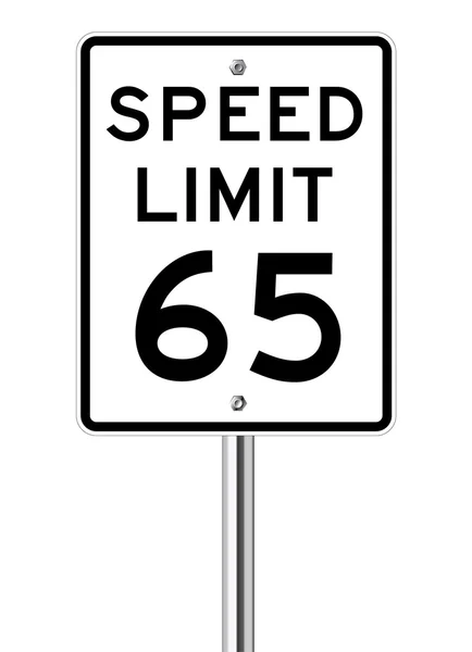 Hastighetsgränsen 65 — Stock vektor