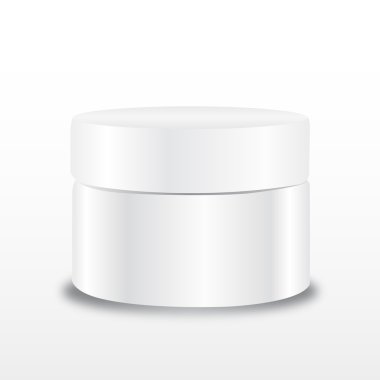 Beyaz kremalı kapsayıcılarında