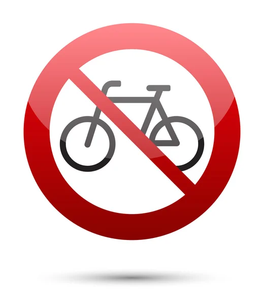 Não andar de bicicleta — Vetor de Stock
