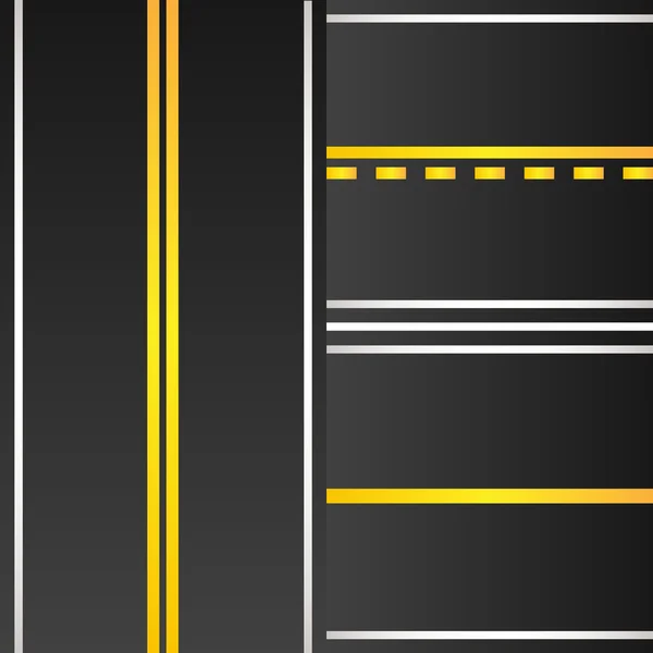 Straße mit gelber Markierung — Stockvektor