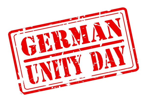 GERMAN UNITY DAY red stamp text — Stock Vector