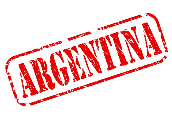 Argentine timbre rouge texte — Image vectorielle