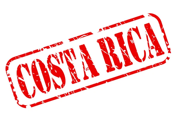 Costa Rica texto carimbo vermelho — Vetor de Stock