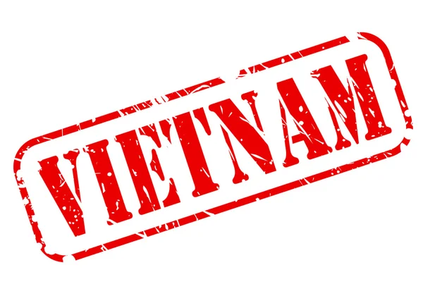 ベトナム赤いスタンプ テキスト — ストックベクタ